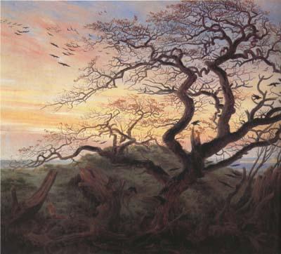 Caspar David Friedrich Tree with Crows (mk10) China oil painting art
